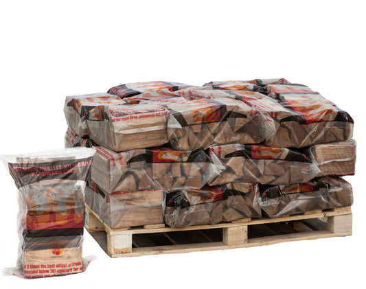 Premium Quality Kiln Dried Hardwood Logs Oak Beech and Hornbeam Pallet of 30 bags