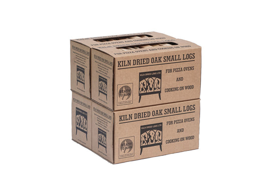 4 boxes of Kiln Dried Oak Small Logs
